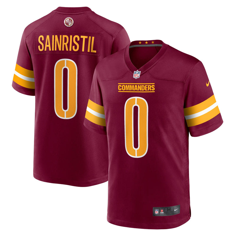 Washington Commanders Mike Sainristil Nike Burgundy Game Jersey
