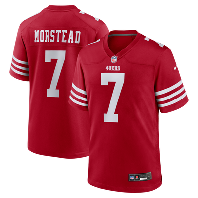 San Francisco 49ers Thomas Morstead Nike Scarlet Team Game Jersey