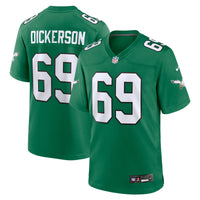 Philadelphia Eagles Landon Dickerson Nike Kelly Green Alternate Game Jersey