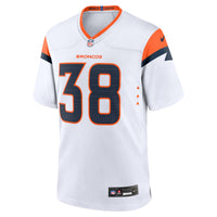 Denver Broncos Jaleel McLaughlin Nike White Game Jersey