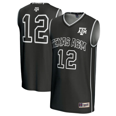 #12 Texas A&M Aggies GameDay Greats Basketball Lightweight Fashion Jersey - Black