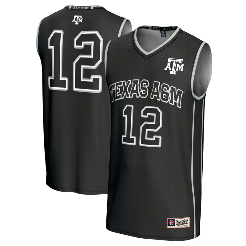 #12 Texas A&M Aggies GameDay Greats Basketball Lightweight Fashion Jersey - Black