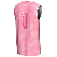 #1 SMU Mustangs GameDay Greats Lightweight Basketball Fashion Jersey - Pink