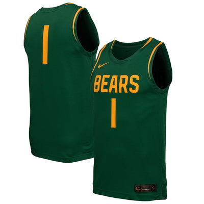 Baylor Bears Nike Replica Basketball Jersey - Green