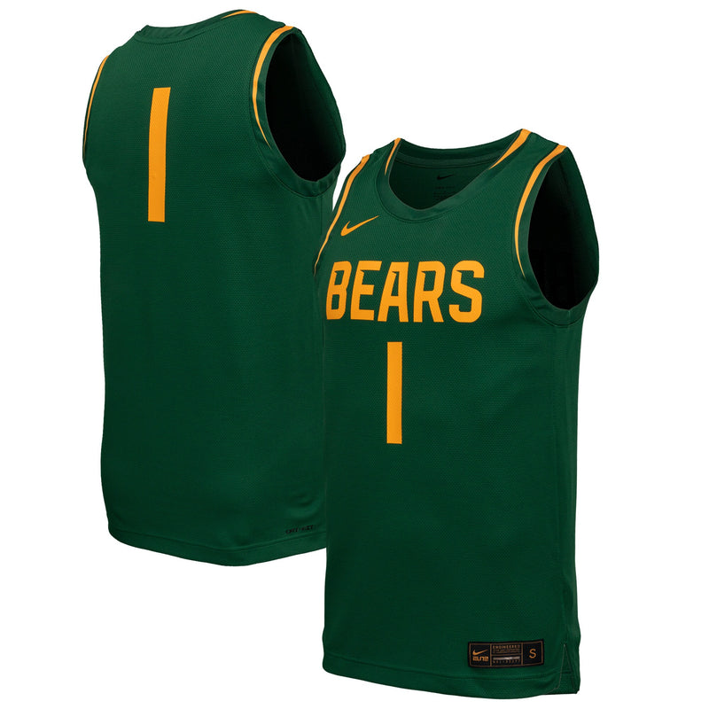 Baylor Bears Nike Replica Basketball Jersey - Green