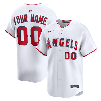 Los Angeles Angels Nike White Home Limited Custom Jersey