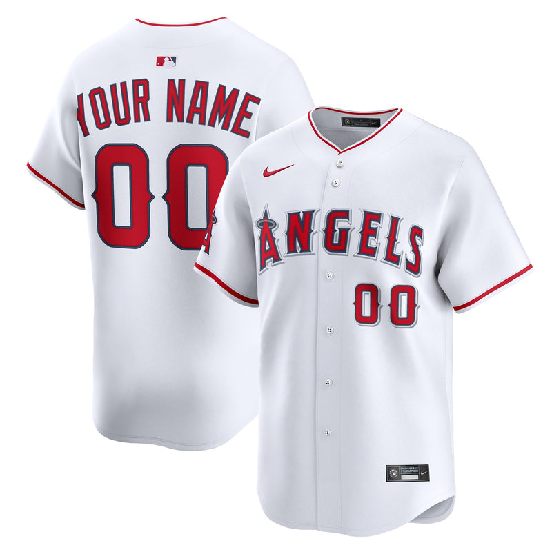 Los Angeles Angels Nike White Home Limited Custom Jersey