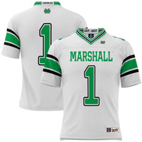 #1 Marshall Thundering Herd GameDay Greats Football Jersey - White