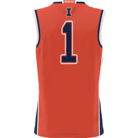 #1 Illinois Fighting Illini GameDay Greats Lightweight Basketball Jersey - Orange