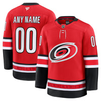 Carolina Hurricanes Fanatics Red Alternate Premium Custom Jersey