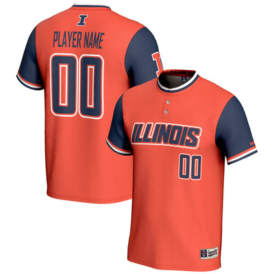 Illinois Fighting Illini GameDay Greats NIL Pick-A-Player Lightweight Softball Jersey - Orange