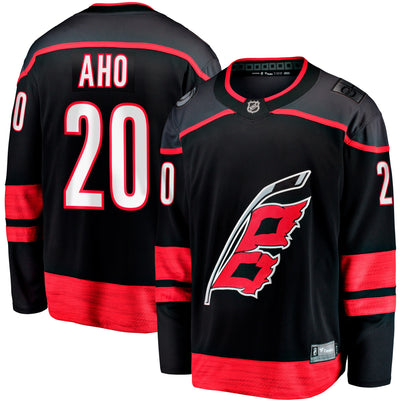 Carolina Hurricanes Sebastian Aho Fanatics Black Home Breakaway Jersey