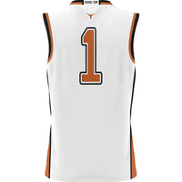 #1 Texas Longhorns GameDay Greats Replica Lightweight Basketball Jersey - White