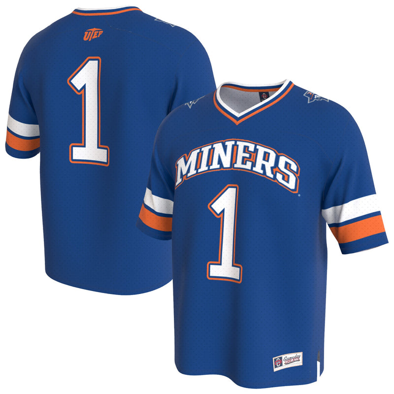 UTEP Miners GameDay Greats Lightweight Collegiate Football Fashion Jersey - Navy