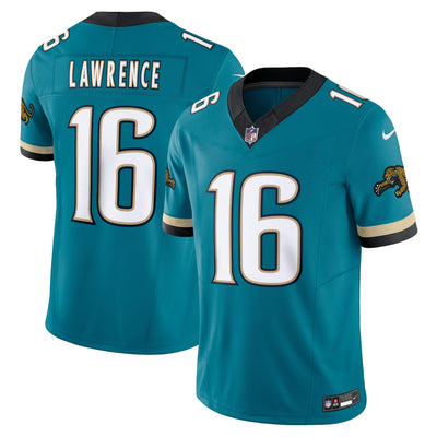 Jacksonville Jaguars Trevor Lawrence Nike Teal Prowler Throwback Vapor F.U.S.E. Limited Jersey