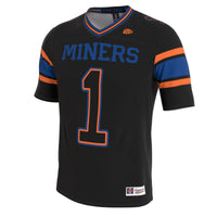 UTEP Miners GameDay Greats Lightweight Collegiate Football Blackout Fashion Jersey