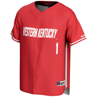 #1 Western Kentucky Hilltoppers GameDay Greats Lightweight Baseball Jersey - Red
