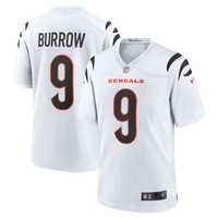 Cincinnati Bengals Joe Burrow Nike White Game Jersey