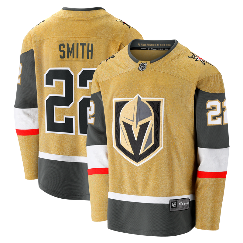 Vegas Golden Knights Cole Smith Fanatics Gold Home Breakaway Jersey
