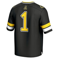 #1 Appalachian State Mountaineers GameDay Greats Lightweight Collegiate Football Fashion Jersey - Black
