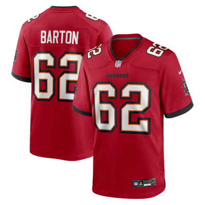 Graham Barton Pick No. 26 Nike Red Player Game Jersey