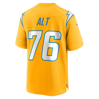Los Angeles Chargers Joe Alt Nike Gold Alternate Charger Power Game Player Jersey