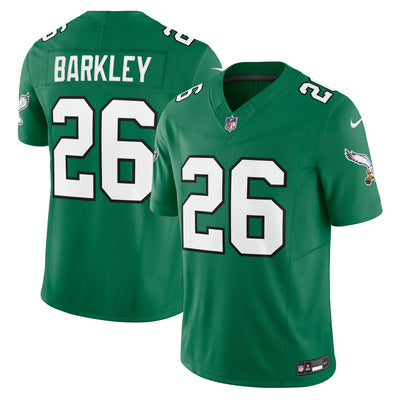 Philadelphia Eagles Saquon Barkley Nike Kelly Green Alternate Vapor F.U.S.E. Limited Jersey