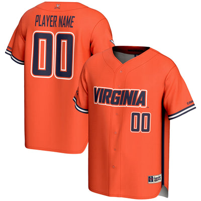 Virginia Cavaliers GameDay Greats NIL Pick-A-Player Lightweight Baseball Jersey - Orange