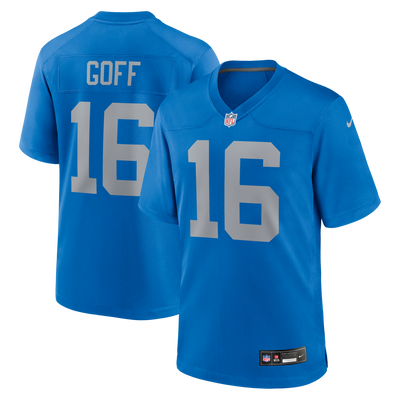 Detroit Lions Jared Goff Nike Blue Alternate Game Jersey