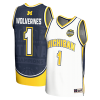 Michigan Wolverines GameDay Greats 2026 NCAA Basketball National Champions #1 Commemorative Fashion Jersey - White