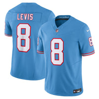 Tennessee Titans Will Levis Nike Light Blue Alternate Oilers Throwback Vapor F.U.S.E. Limited Jersey