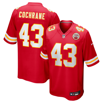 Kansas City Chiefs Jack Cochrane Nike Red Game Player Jersey