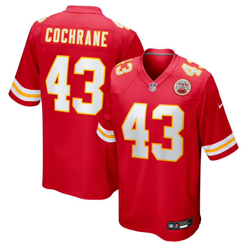 Kansas City Chiefs Jack Cochrane Nike Red Game Player Jersey