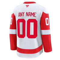 Detroit Red Wings Fanatics White Away Premium Custom Jersey