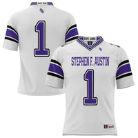 #1 Stephen F Austin Lumberjacks GameDay Greats Endzone Football Jersey - White