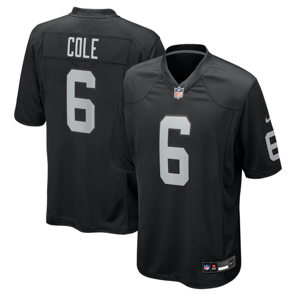 Las Vegas Raiders AJ Cole Nike Black Game Jersey