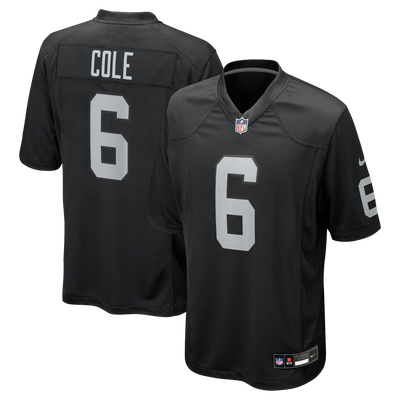 Las Vegas Raiders AJ Cole Nike Black Game Jersey