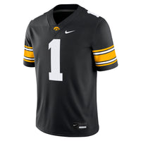 #1 Iowa Hawkeyes Nike Game Jersey - Black