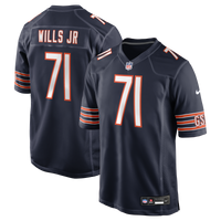 Chicago Bears Jedrick Wills Jr. Nike Navy Team Game Jersey