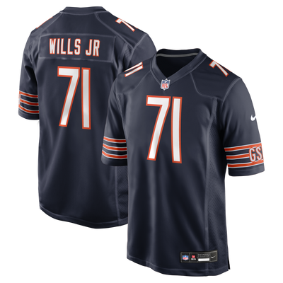 Chicago Bears Jedrick Wills Jr. Nike Navy Team Game Jersey