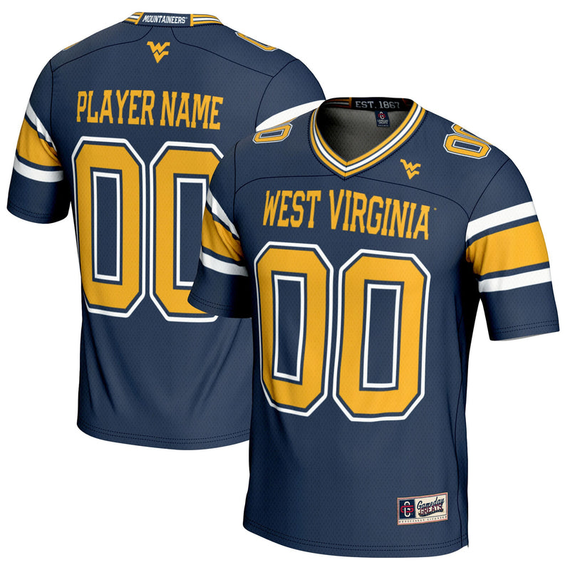 West Virginia Mountaineers GameDay Greats NIL Pick-A-Player Football Jersey - Navy