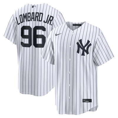 New York Yankees George Lombard Jr. Nike White Home Replica Jersey
