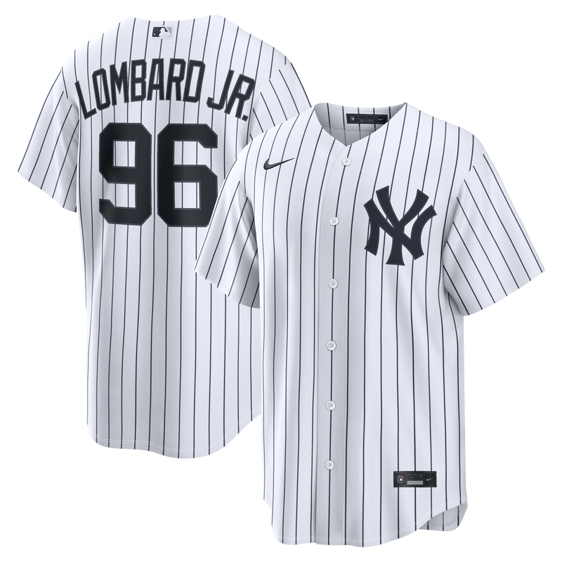 New York Yankees George Lombard Jr. Nike White Home Replica Jersey