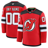 New Jersey Devils Fanatics Red Home Premium Custom Jersey