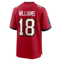 Tampa Bay Buccaneers Josh Williams Nike Red Team Game Jersey