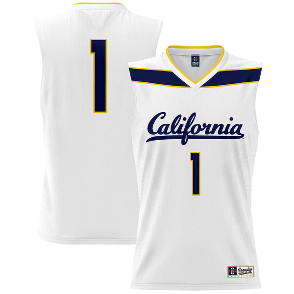 #1 Cal Bears GameDay Greats Lightweight Basketball Fashion Jersey - White