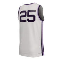 #25 Kansas State Wildcats Nike Replica Basketball Jersey - White