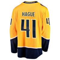 Nashville Predators Nicolas Hague Fanatics Gold Home Breakaway Jersey