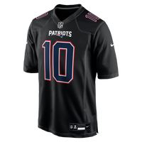 New England Patriots Drake Maye Nike Carbon Black Game Jersey