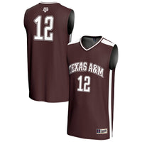 #12 Texas A&M Aggies GameDay Greats Lightweight Basketball Fashion Jersey - Maroon